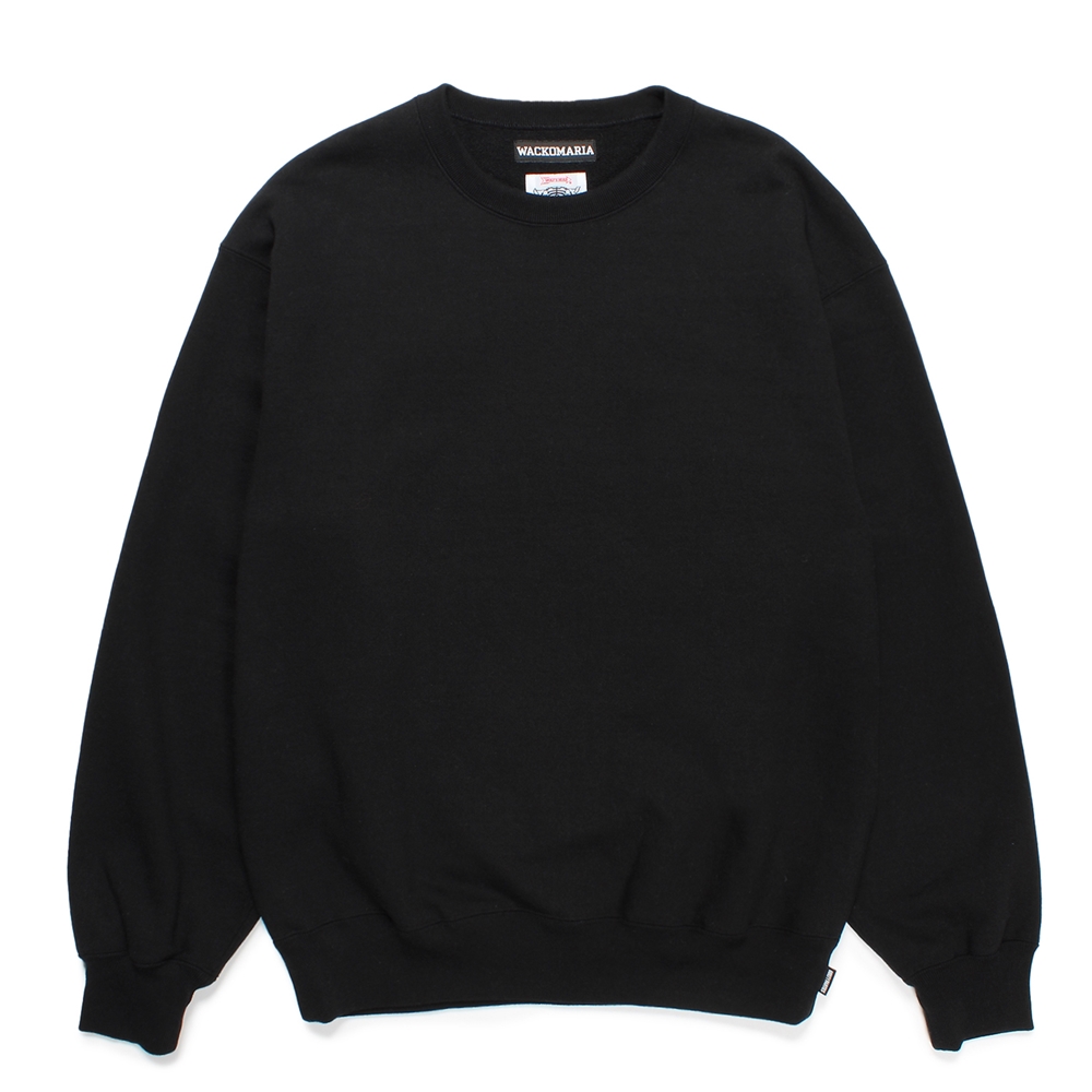 画像: WACKO MARIA/WOLF'S HEAD / HEAVY WEIGHT SWEAT SHIRT（BLACK）［クルーネックスウェット-24秋冬］