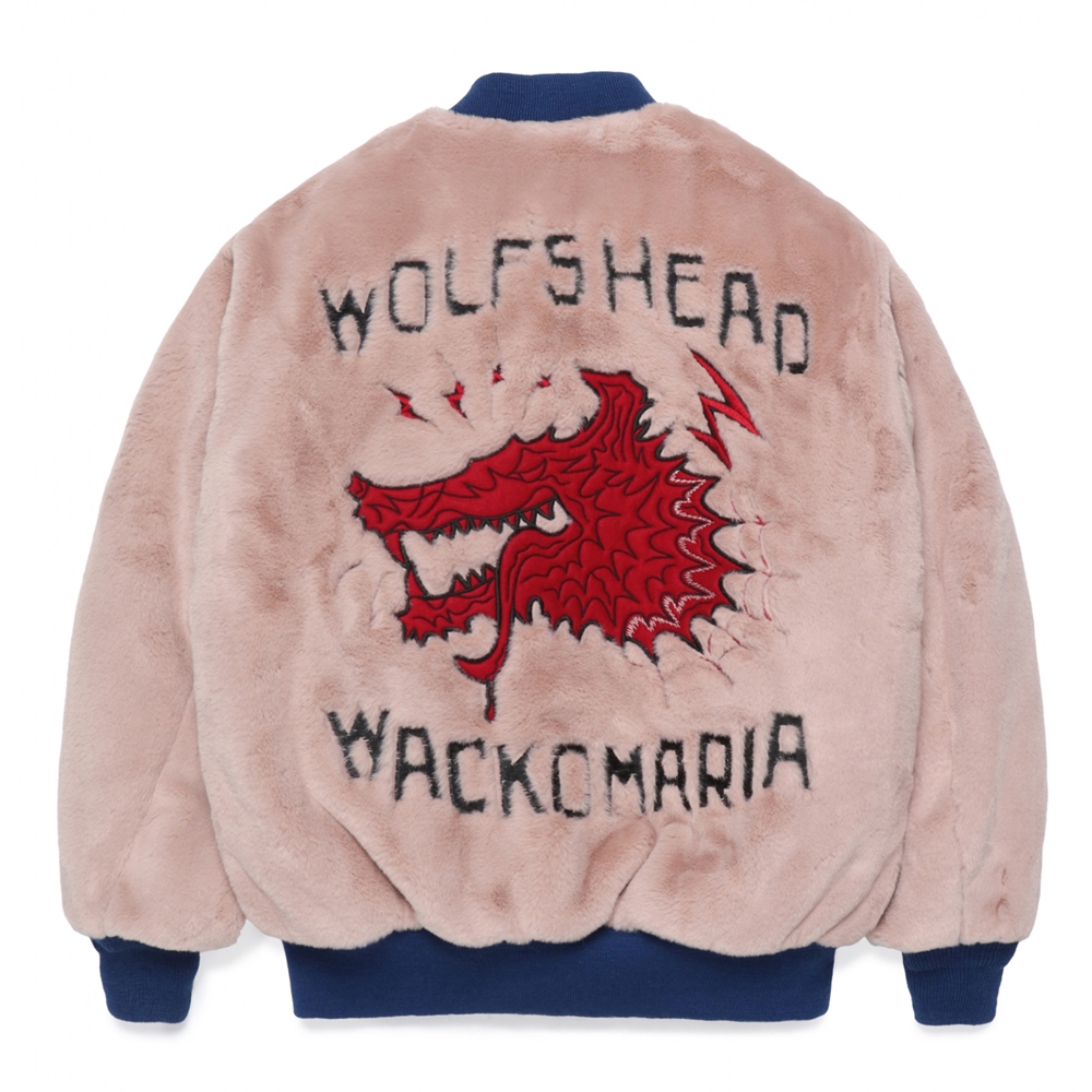 画像: WACKO MARIA/WOLF'S HEAD / FUR SKA JACKET（PINK）［ファースカJKT-24秋冬］