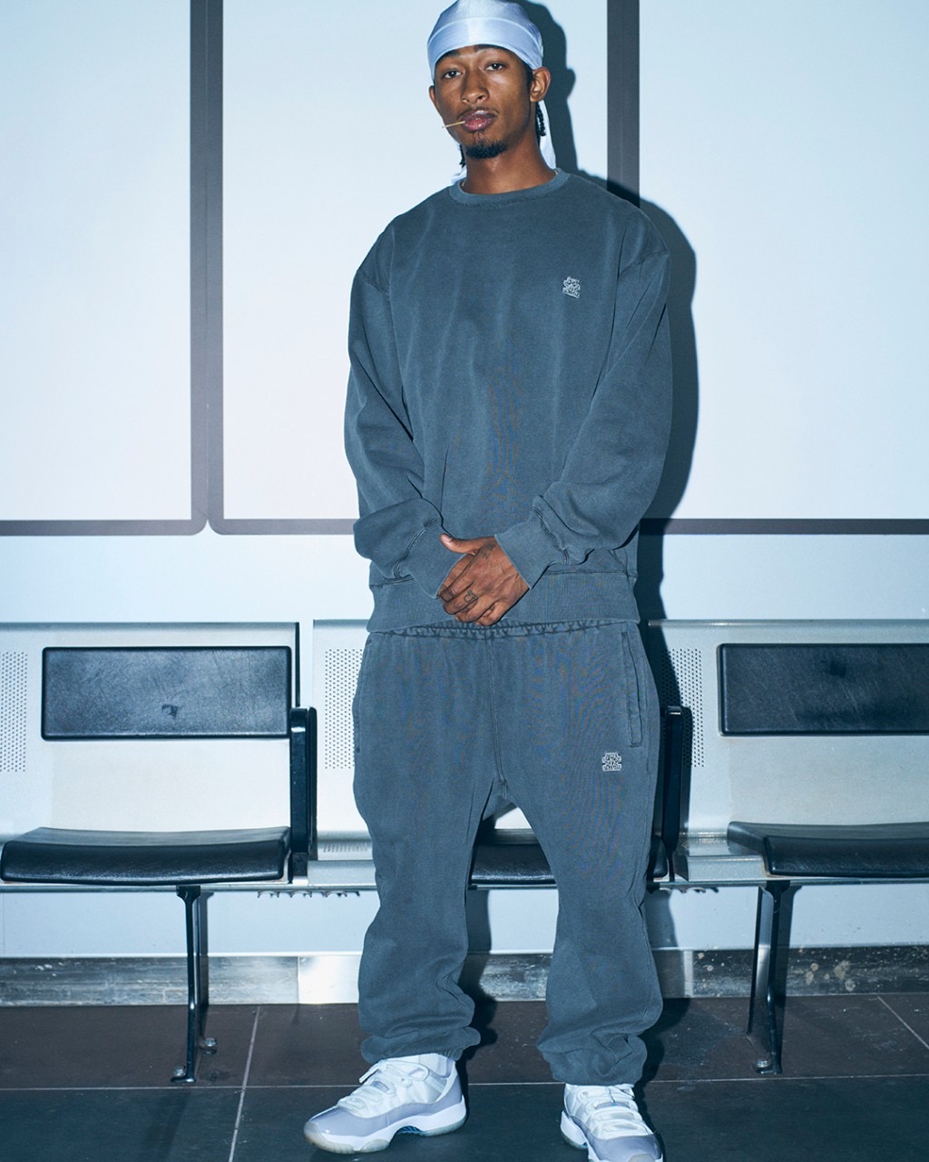 画像: BlackEyePatch/SMALL OG LABEL PIGMENT DYDED SWEAT PANTS（BLACK）