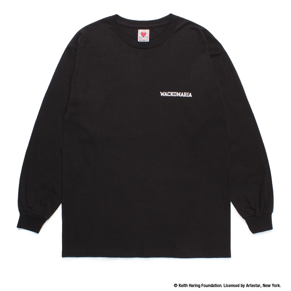 画像: WACKO MARIA/KEITH HARING / LONG SLEEVE T-SHIRT（BLACK）［プリント長袖T-24秋冬］