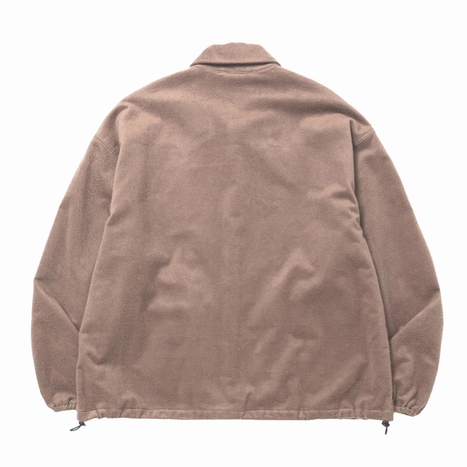 画像: CALEE/C/S CAL NT LOGO OVER COACH JACKET（ASH BROWN）［コットンスウェードコーチJKT-24秋冬］