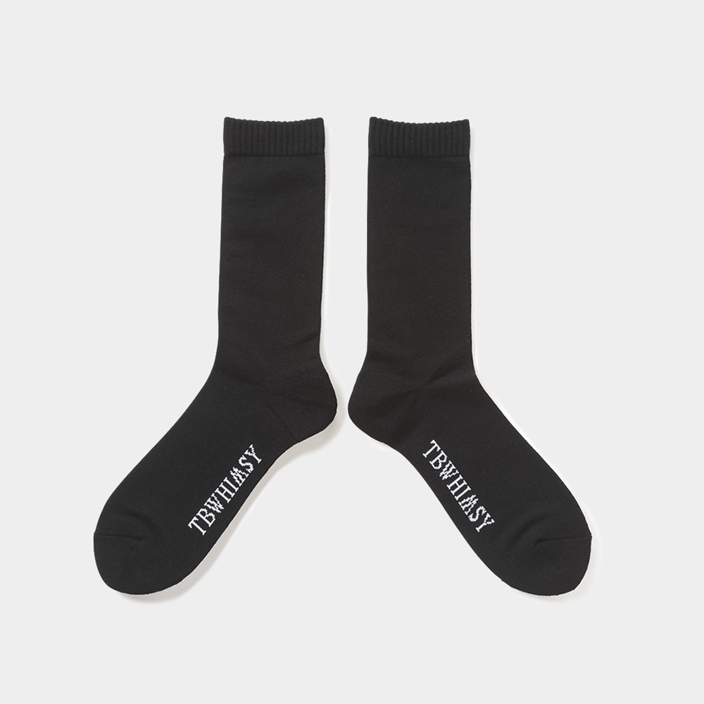 画像: TIGHTBOOTH/LABEL LOGO SOCKS（Black）［ソックス-24秋冬］