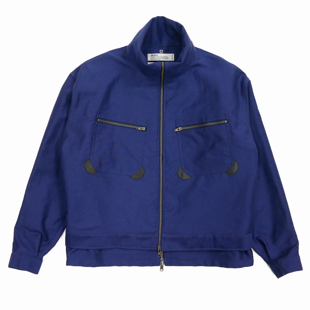 画像: DAIRIKU/"Vincent" Docking French Work Jacket（Indigo）［ドッキングフレンチワークJKT-25春夏］