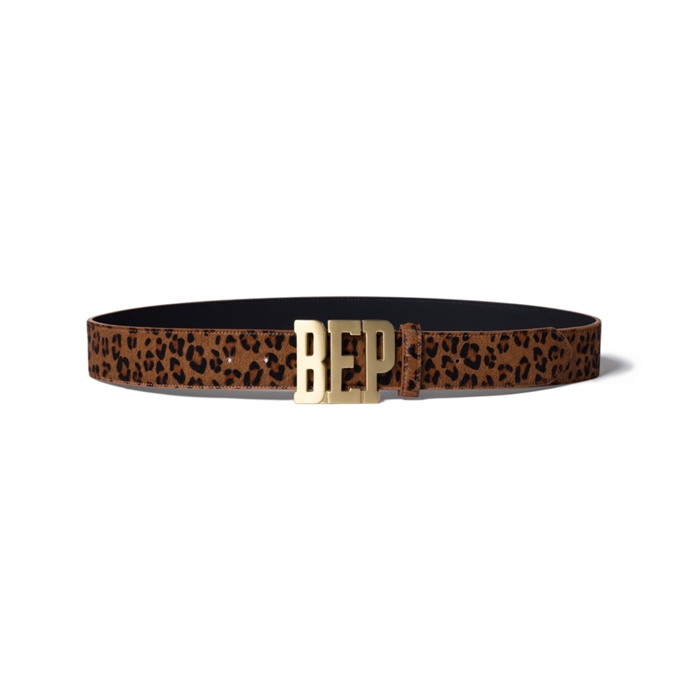 画像: BlackEyePatch/LEOPARD PATTERNED LETTERS LEATHER BELT（MULTI）