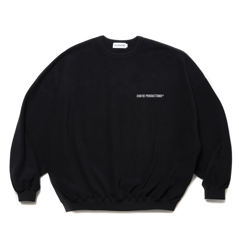 画像: COOTIE PRODUCTIONS/Fleece Sweat Crew（Black）［フリースクルー-25春夏］