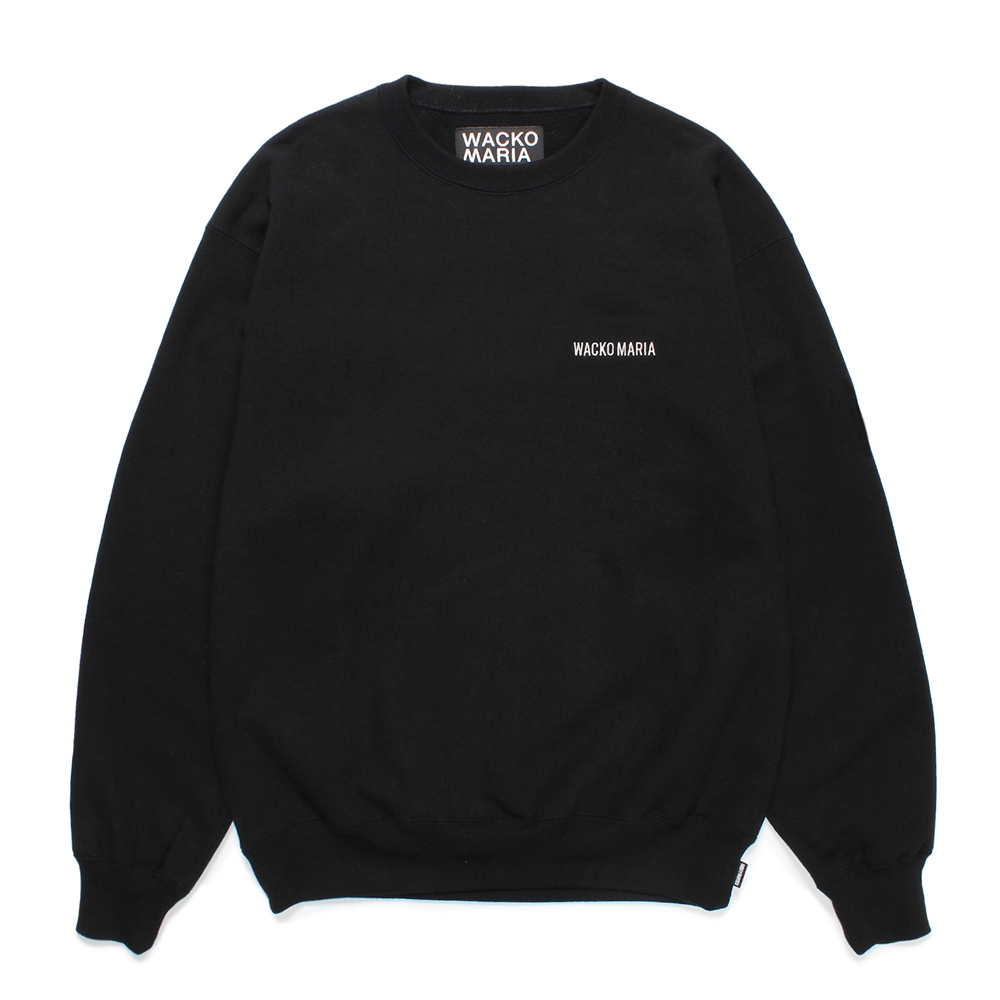 画像: WACKO MARIA/HEAVY WEIGHT CREW NECK SWEAT SHIRT（BLACK）［クルーネックスウェット-25春夏］