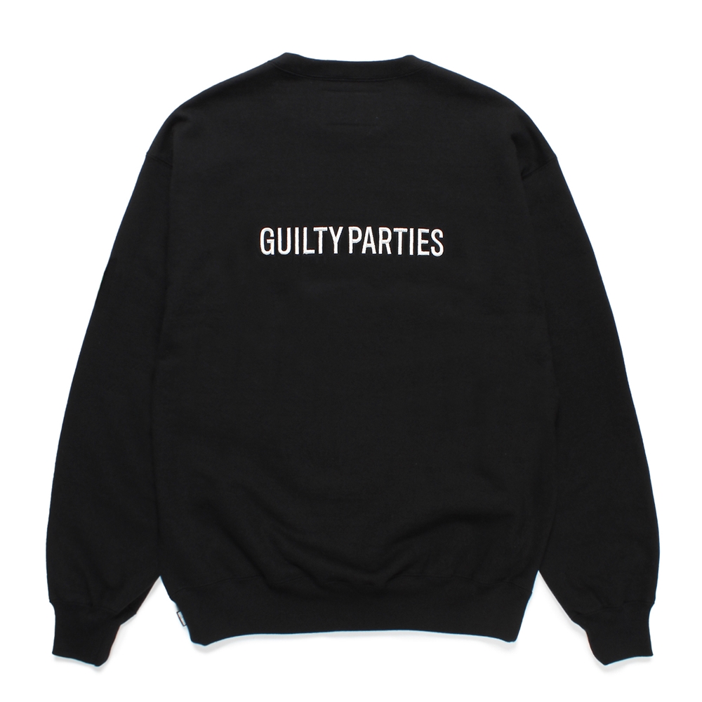 画像: WACKO MARIA/HEAVY WEIGHT CREW NECK SWEAT SHIRT（BLACK）［クルーネックスウェット-25春夏］