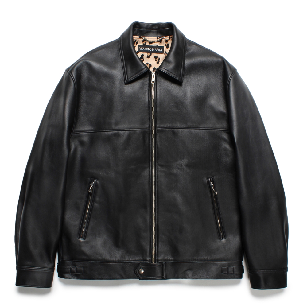 画像: WACKO MARIA/LEATHER SINGLE RIDERS JACKET（BLACK）［レザーシングルライダースJKT-25春夏］