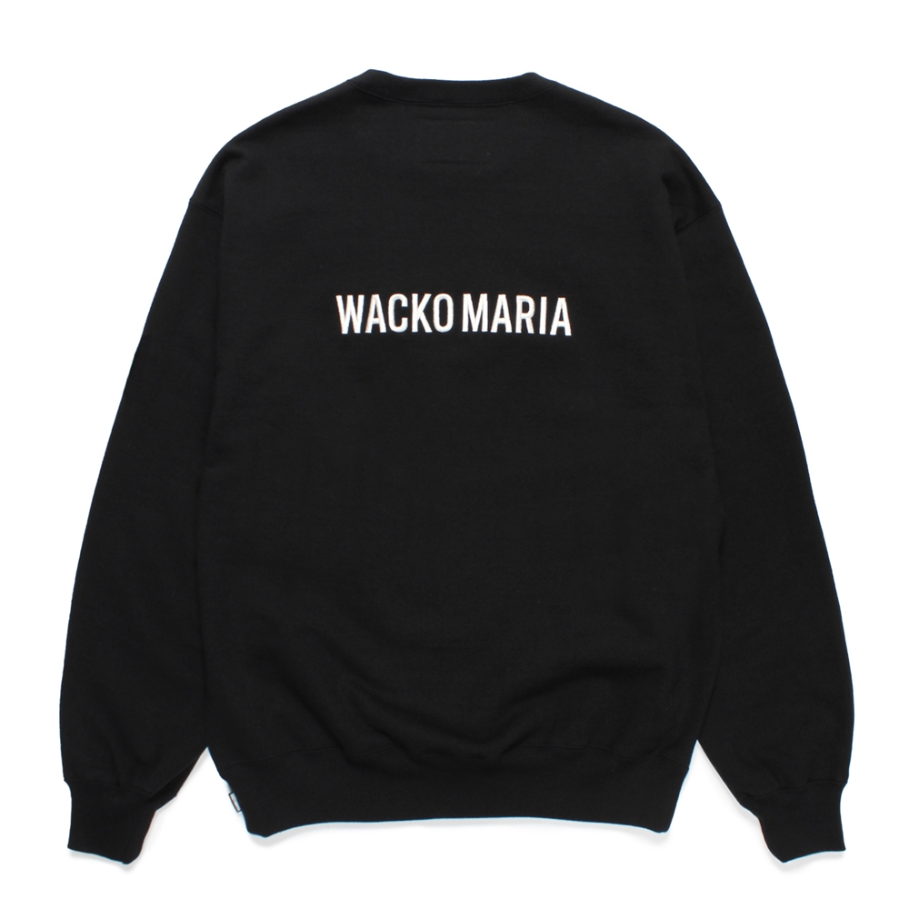 画像: WACKO MARIA/HIGH TIMES / HEAVY WEIGHT CREW NECK SWEAT SHIRT（BLACK）［クルーネックスウェット-25春夏］