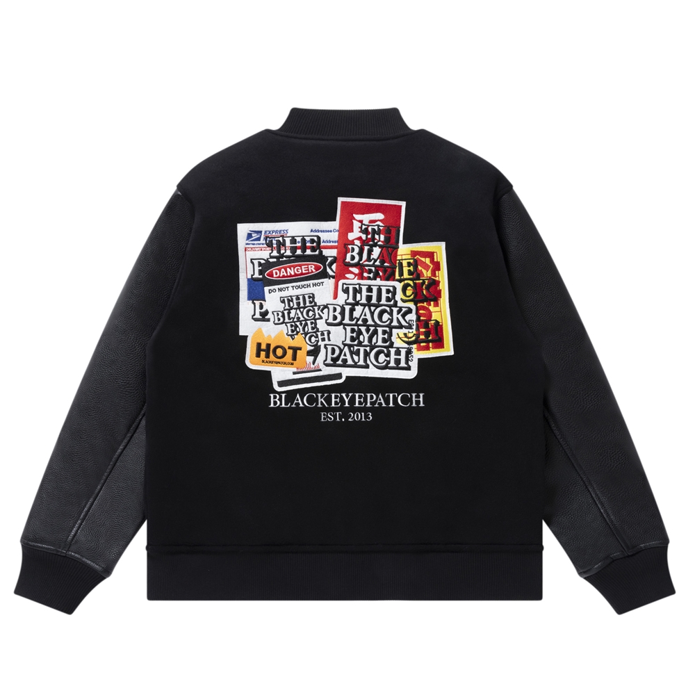 画像: BlackEyePatch/LABEL PACK PATCHED STADIUM JACKET（BLACK）