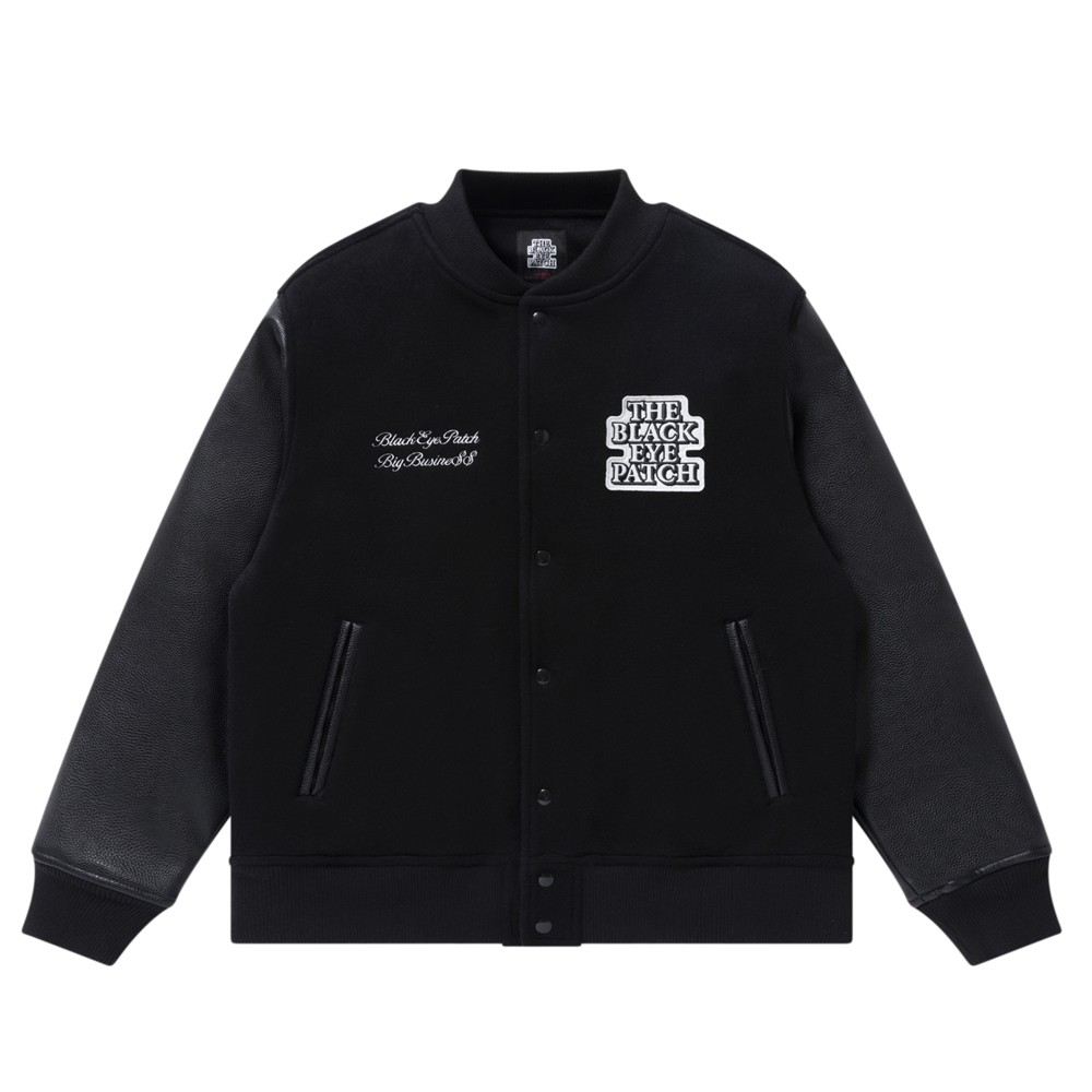 画像: BlackEyePatch/LABEL PACK PATCHED STADIUM JACKET（BLACK）