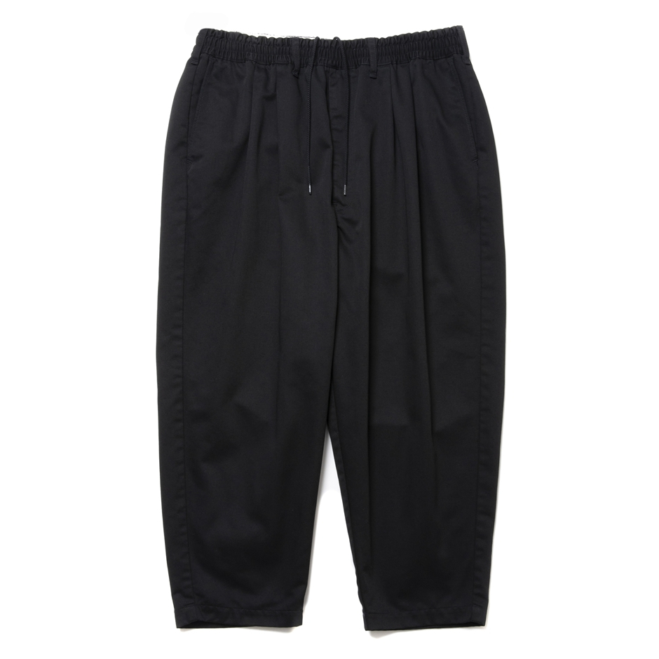 画像: COOTIE PRODUCTIONS/T/C 2 Tuck Easy Ankle Pants（Black）［T/C 2タックイージーアンクルパンツ-25春夏］