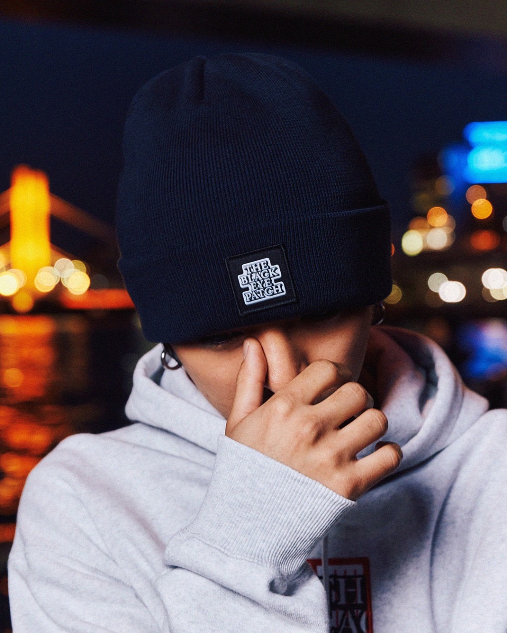 画像: BlackEyePatch/OG LABEL PATCHED BEANIE（NAVY）