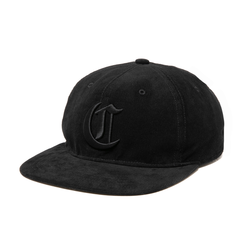 画像: COOTIE PRODUCTIONS/Corduroy 6 Panel Cap（Black/Black）［コーデュロイ6パネルキャップ-25春夏］