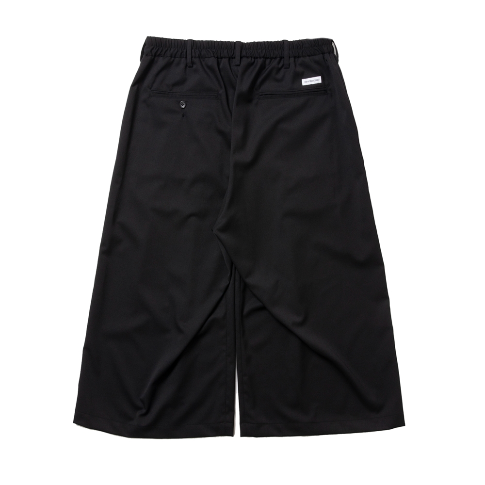 画像: COOTIE PRODUCTIONS/Comfort Merino Saxony Shin Cut Wide Easy Trousers（Black）［シンカットワイドイージートラウザース-25春夏］