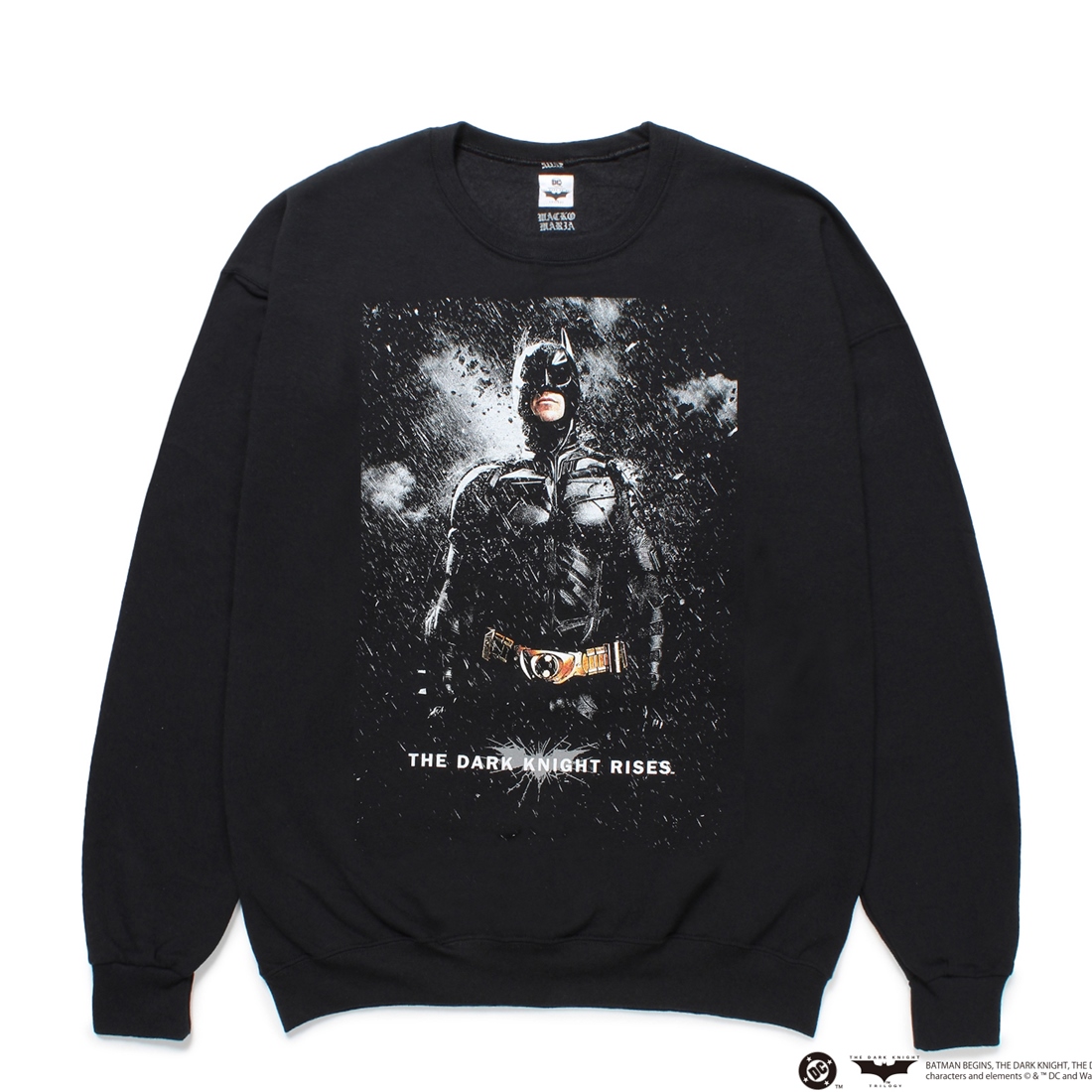 画像: WACKO MARIA/THE DARK KNIGHT TRILOGY / SWEAT SHIRT（BLACK）［クルーネックスウェット-25春夏］