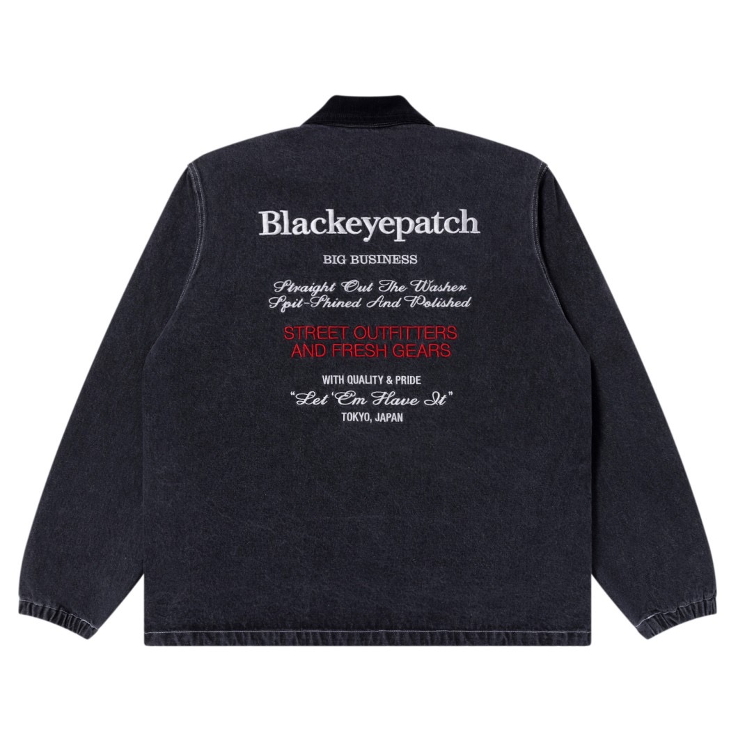 画像: BlackEyePatch/BIG BUSINESS FLAGSHIPS DENIM COACH JACKET（BLACK）