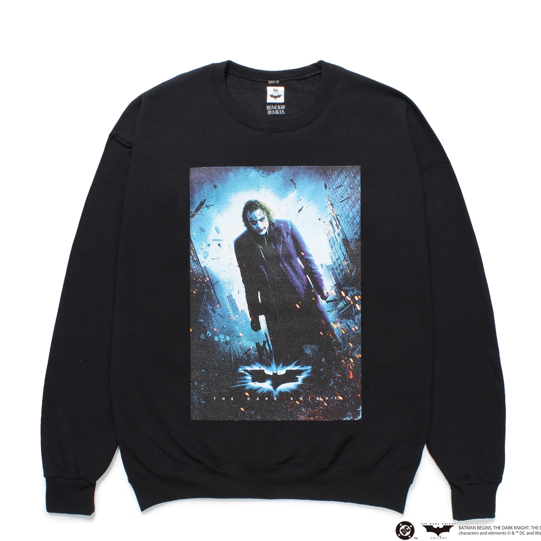 画像: WACKO MARIA/THE DARK KNIGHT TRILOGY / SWEAT SHIRT（BLACK）［クルーネックスウェット-25春夏］