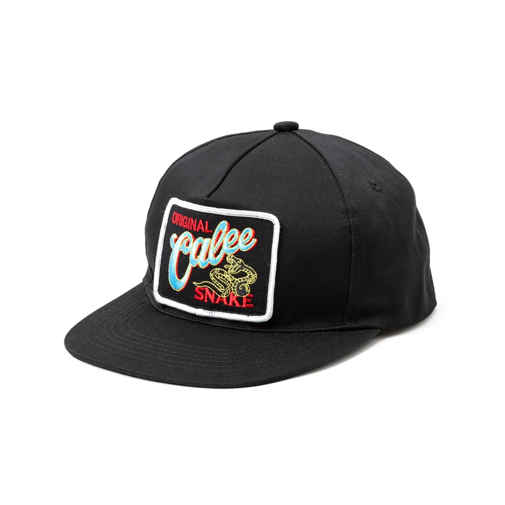 画像: CALEE/SNAKE LOGO WAPPEN CAP（BLACK）［ワッペンキャップ-25春夏］