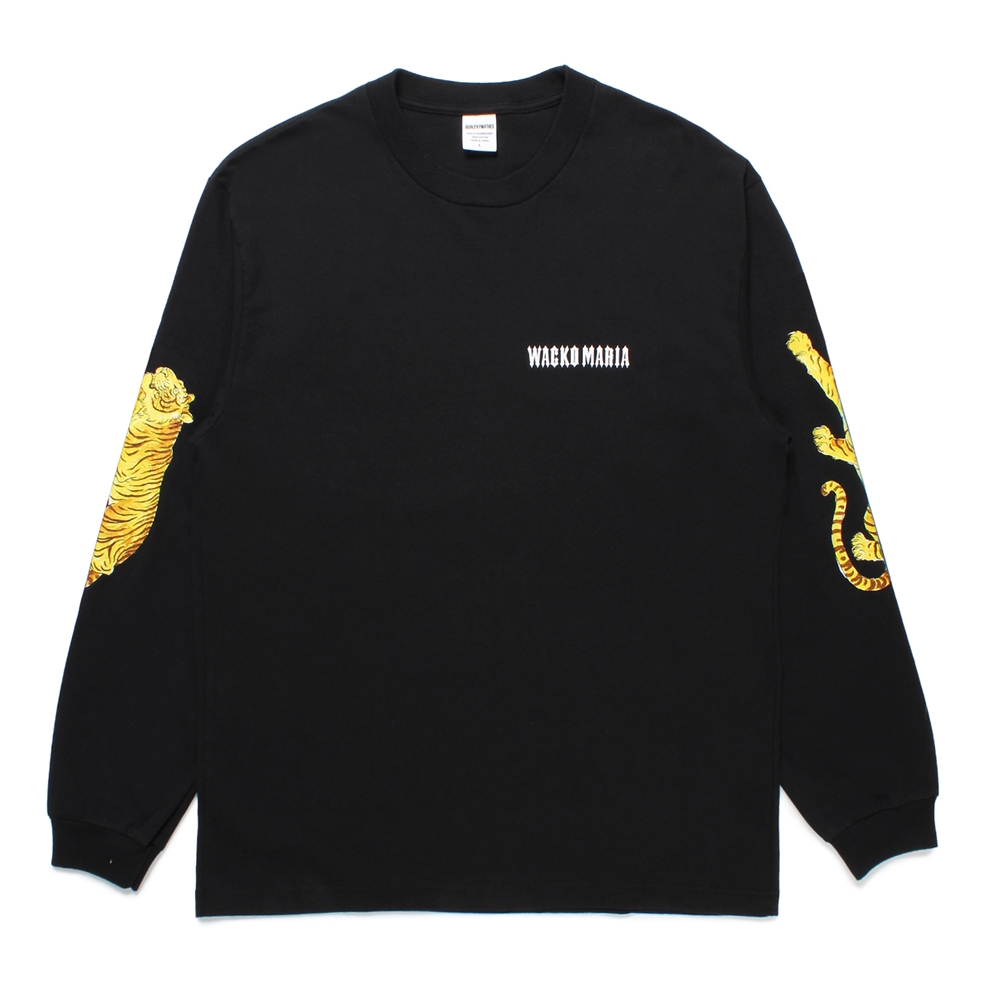 画像: WACKO MARIA/TIM LEHI / WASHED HEAVY WEIGHT LONG SLEEVE T-SHIRT（BLACK）［プリント長袖T-25春夏］