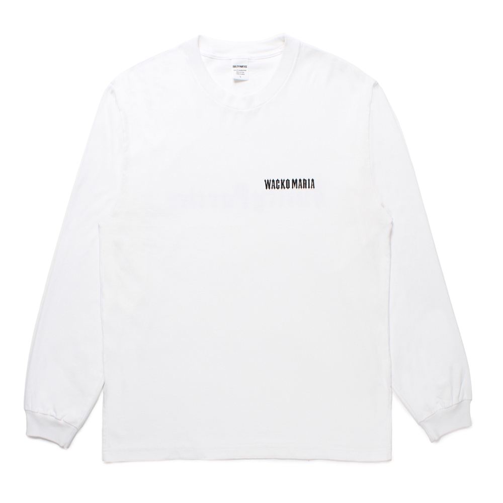 画像: WACKO MARIA/TIM LEHI / WASHED HEAVY WEIGHT LONG SLEEVE T-SHIRT（WHITE）［プリント長袖T-25春夏］