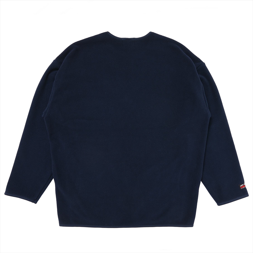 画像: PORKCHOP/CS FLEECE SHIRT（NAVY）［フリースクルーネック-25春夏］