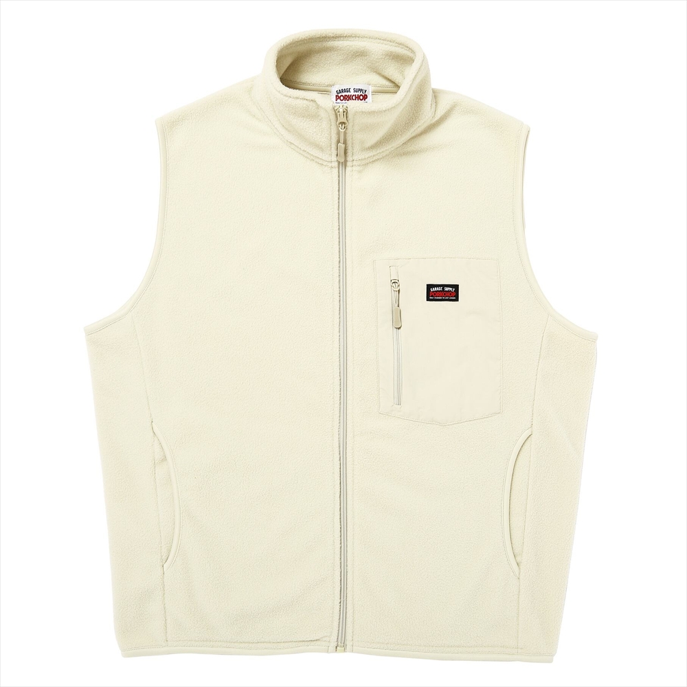 画像: PORKCHOP/FLEECE VEST（NATURAL）［フリースベスト-25春夏］